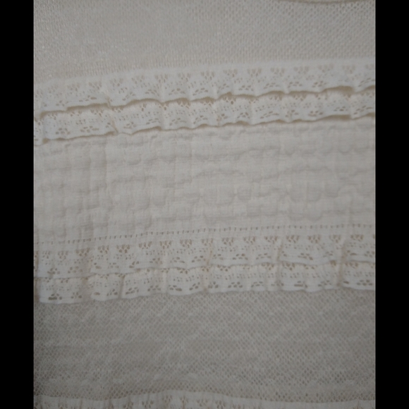 Rachel Roy Lace Stripe Tee - Picture 4 of 4